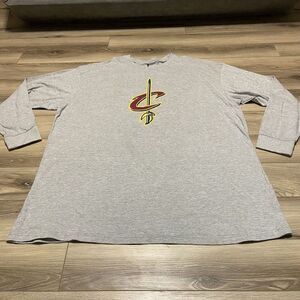 Cleveland Cavaliers NBA Fanatics Labron James Grey‎ Long Sleeve Shirt Men’s 3XL